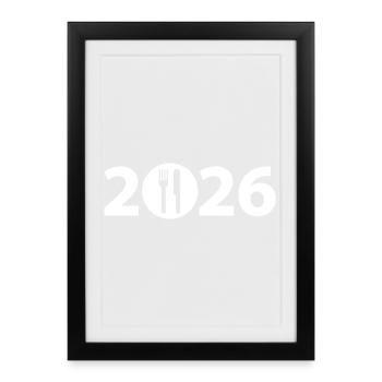 Chef 2026, Chef 2026, Restaurant 2026 - Framed poster (27 × 37 cm) - black - Front