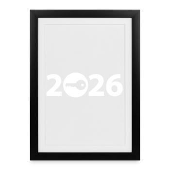 Client 2026, locksmith 2026 - Framed poster (27 × 37 cm) - black - Front