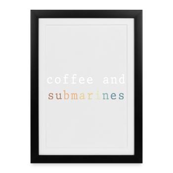 7 juillet Marine Sous-marin USA Vétéran sous-marin - Affiche encadrée (27 × 37 cm) - noir - Devant
