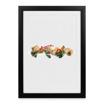 Biscuits de Noël - Affiche encadrée (27 × 37 cm) - noir - Devant