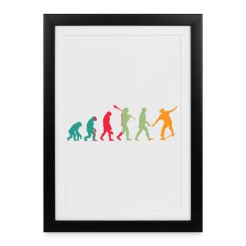 Evolution Skater - Framed poster (27 × 37 cm) - black - Front
