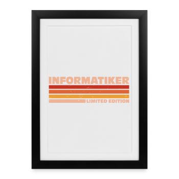 Computer Scientist Computer Science - Framed poster (27 × 37 cm) - black - Front