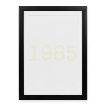 Cadeau Anniversaire 1985 - Génial depuis 1985 - Affiche encadrée (27 × 37 cm) - noir - Devant