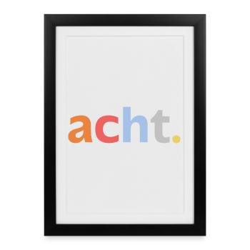 8th Birthday Boy Eight 8 Year Anniversary - Framed poster (27 × 37 cm) - black - Front