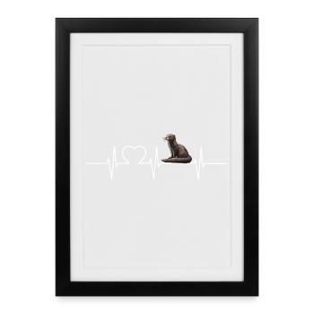 Mink Mink - Affiche encadrée (27 × 37 cm) - noir - Devant