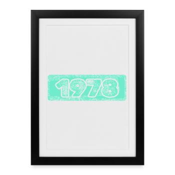 1978 - Affiche encadrée (27 × 37 cm) - noir - Devant