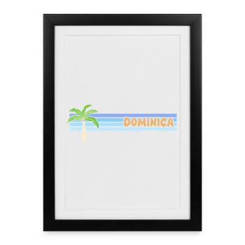 Dominica as a sun - Framed poster (27 × 37 cm) - black - Front