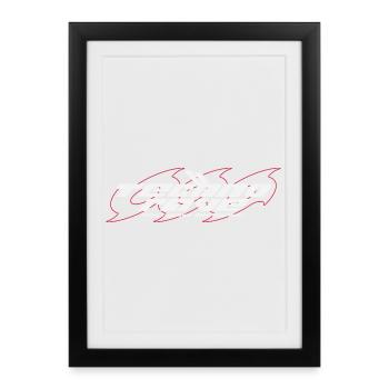 TECHNO RAVE | Rave Together Restez ensemble - Affiche encadrée (27 × 37 cm) - noir - Devant