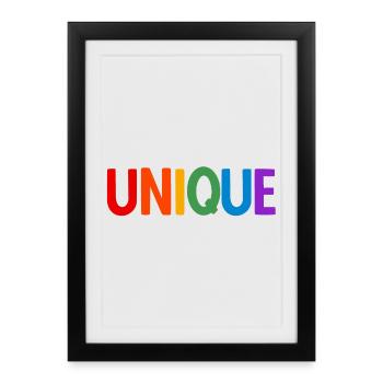 Lgbt. Unique - Framed poster (27 × 37 cm) - black - Front
