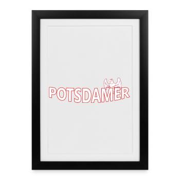 POTSDAMer - Framed poster (27 × 37 cm) - black - Front