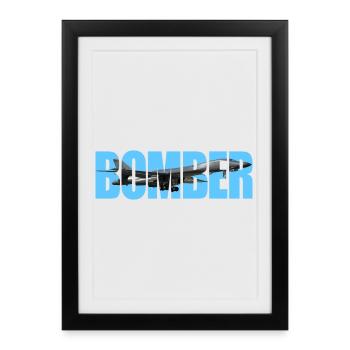 bombardier B-1B Lancer - Affiche encadrée (27 × 37 cm) - noir - Devant