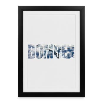 bombardier B-1B Lancer - Affiche encadrée (27 × 37 cm) - noir - Devant