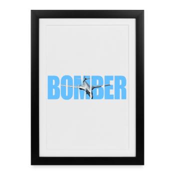 bombardier B-1B Lancer - Affiche encadrée (27 × 37 cm) - noir - Devant