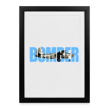 Bomber A-20 Havoc - Gerahmtes Poster (27 × 37 cm) - Schwarz - Vorne