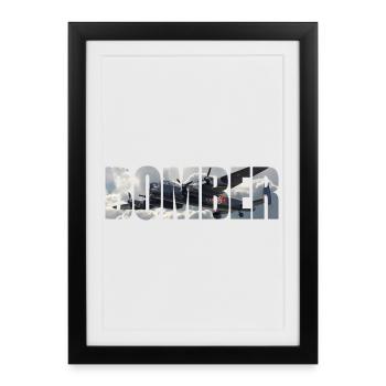 bombardier Avro Lancaster - Affiche encadrée (27 × 37 cm) - noir - Devant