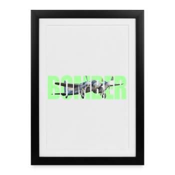 Bomber DH.98 Mosquito - Framed poster (27 × 37 cm) - black - Front