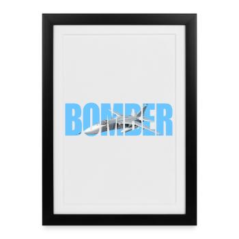 Bomber Su-24 - Gerahmtes Poster (27 × 37 cm) - Schwarz - Vorne