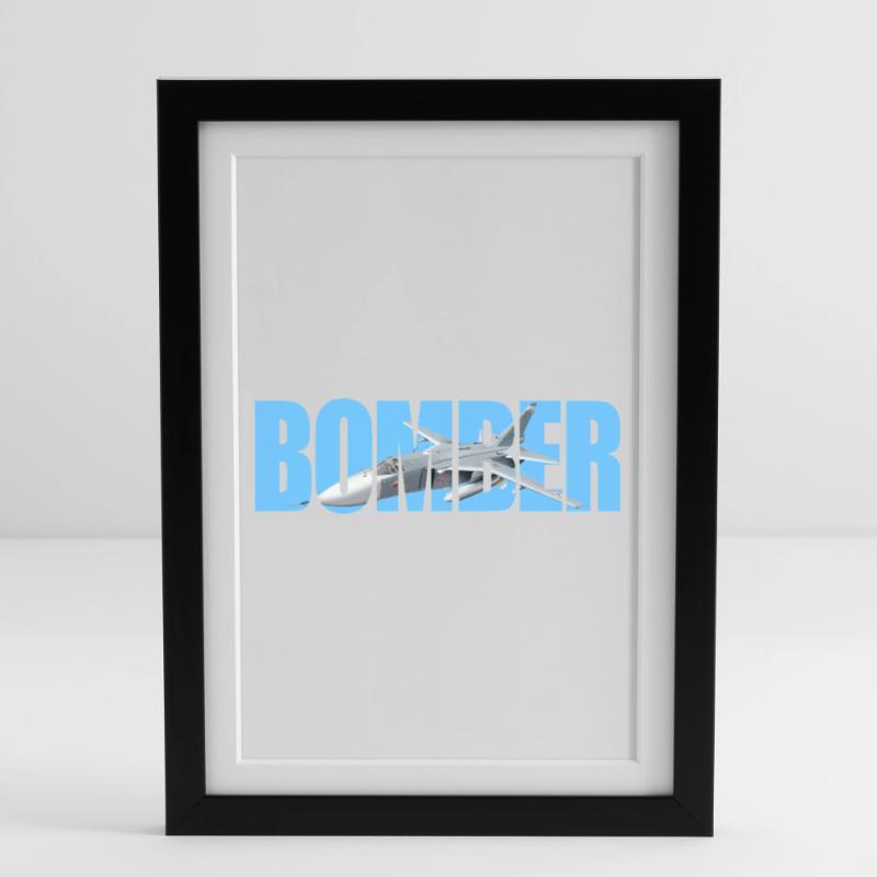 Bomber Su-24 Framed poster (27 × 37 cm)