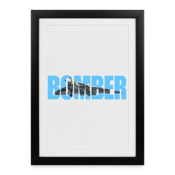 Bomber Avro 698 Vulcan - Gerahmtes Poster (27 × 37 cm) - Schwarz - Vorne