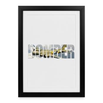Bomber B-17 Flying Fortress - Framed poster (27 × 37 cm) - black - Front