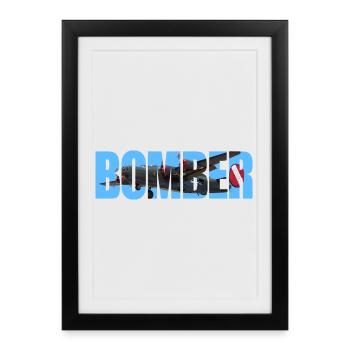 Bomber B-24 Liberator - Gerahmtes Poster (27 × 37 cm) - Schwarz - Vorne