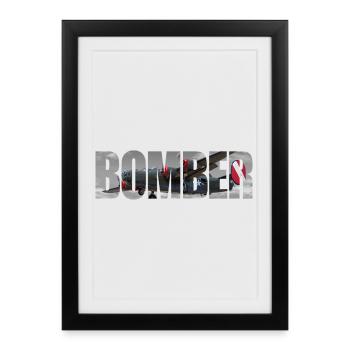 Bomber B-24 Liberator - Gerahmtes Poster (27 × 37 cm) - Schwarz - Vorne