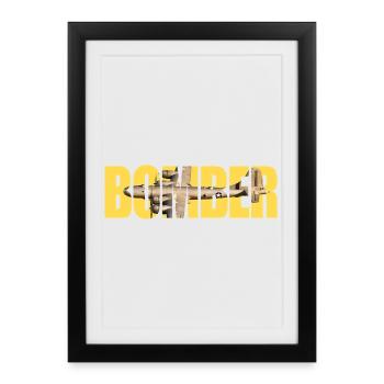 B-29 Superfortress - Affiche encadrée (27 × 37 cm) - noir - Devant