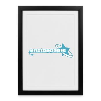 Éclat Cosmic Fantaisie _ Unstoppable - Affiche encadrée (27 × 37 cm) - noir - Devant
