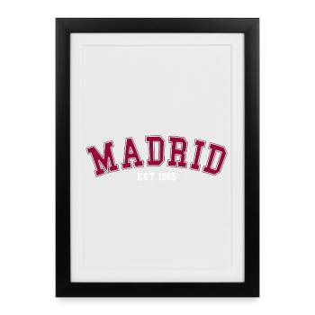 Madrid_Est_1965 - Affiche encadrée (27 × 37 cm) - noir - Devant