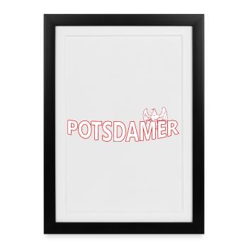 POTSDAMer - Framed poster (27 × 37 cm) - black - Front