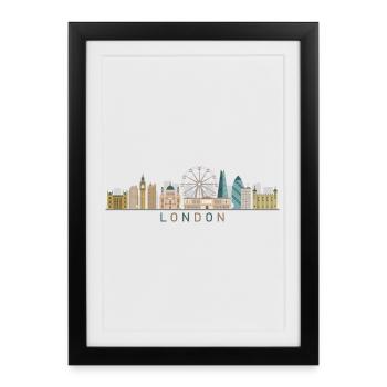London Skyline - Framed poster (27 × 37 cm) - black - Front