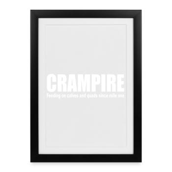 CRIMPE, MOLLETS QUADRUPLES MARATHON Vampire - Affiche encadrée (27 × 37 cm) - noir - Devant