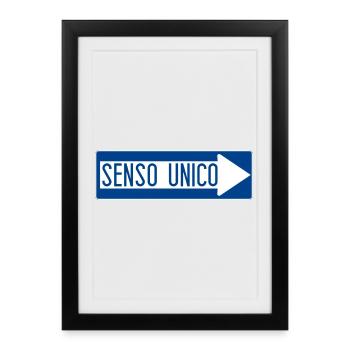 2560px-Fig-_82_a_-_Senso_unico_-_1959 - Affiche encadrée (27 × 37 cm) - noir - Devant