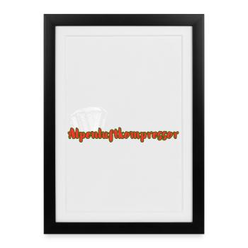 Alpenluftkompressor_2 - Affiche encadrée (27 × 37 cm) - noir - Devant