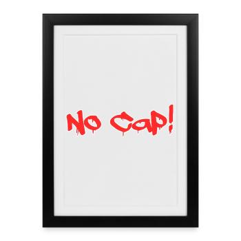 Pas de plafond ! - Affiche encadrée (27 × 37 cm) - noir - Devant