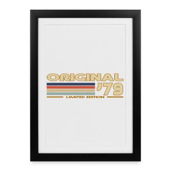Vintage Retro 1979 - Framed poster (27 × 37 cm) - black - Front