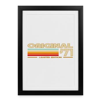 Original 1971 - Affiche encadrée (27 × 37 cm) - noir - Devant