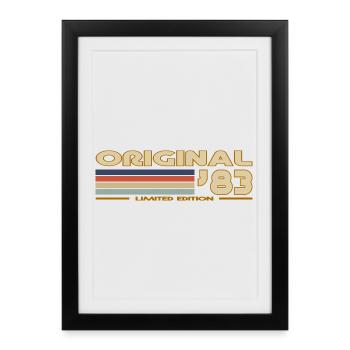 1983 - Framed poster (27 × 37 cm) - black - Front