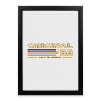 1988 - Framed poster (27 × 37 cm) - black - Front