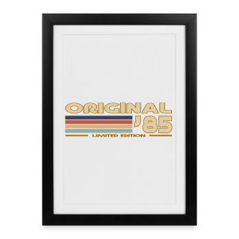 1985 - Affiche encadrée (27 × 37 cm) - noir - Devant
