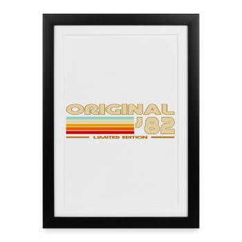 1982 - Framed poster (27 × 37 cm) - black - Front
