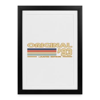1993 - Framed poster (27 × 37 cm) - black - Front