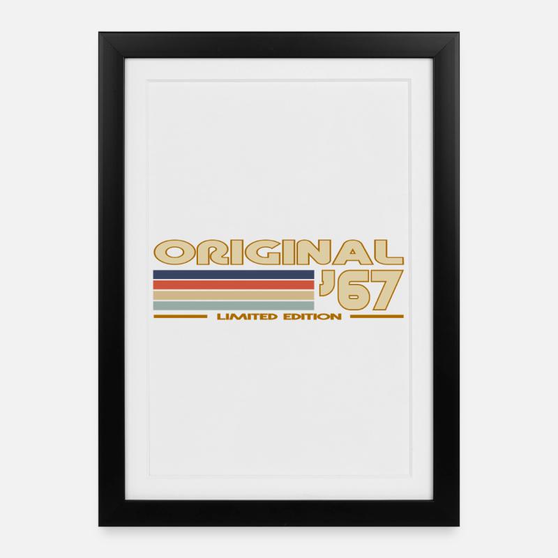 1967 - Gerahmtes Poster (27 × 37 cm) - Schwarz