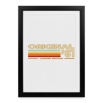 1961 - Framed poster (27 × 37 cm) - black - Front