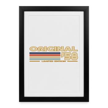 1958 - Framed poster (27 × 37 cm) - black - Front