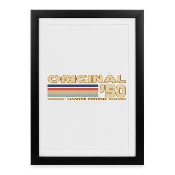1950 - Framed poster (27 × 37 cm) - black - Front