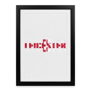 Leicester England - Framed poster (27 × 37 cm) - black - Front