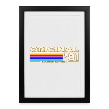 Original 81 Arc En Ciel Vintage - Affiche encadrée (27 × 37 cm) - noir - Devant