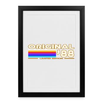 1988 - Framed poster (27 × 37 cm) - black - Front