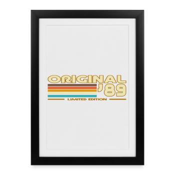 1989 - Affiche encadrée (27 × 37 cm) - noir - Devant